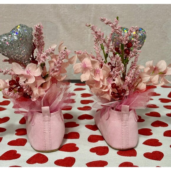 💘 Easy Valentine Love & Hearts Centerpiece Dress For Baby Shower, Little Girls Birthday